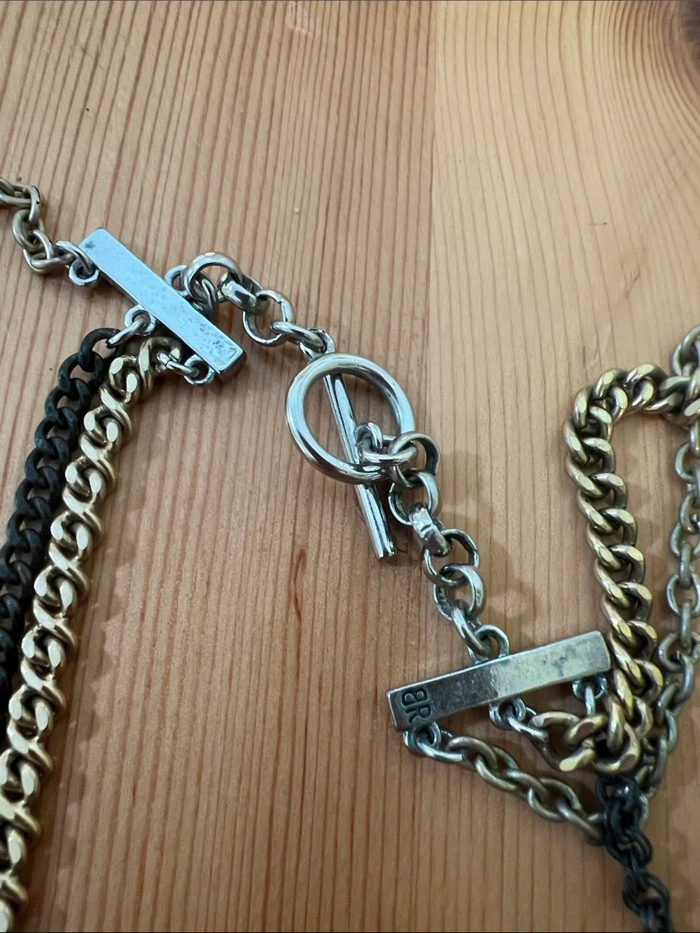 Banana Republic Mixed Metal Three Strand Necklace